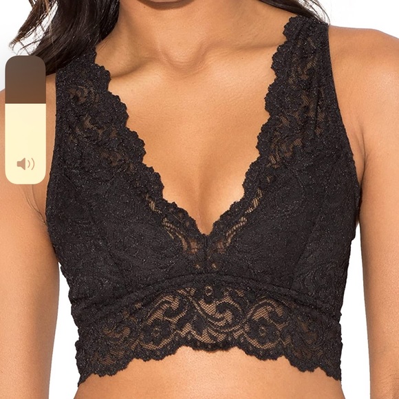 Smart & Sexy Womens Signature Lace Deep V Bralette in Large - Picture 2 of 5